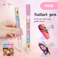 🎁Kerstcadeau! 50% Korting op 12-Kleurige Professionele Nail Art Penset – Ultraprecieze 0,7 mm Punt & Snel Droogend ✨💅