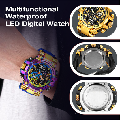 Multifunctionele waterdichte digitale LED-horloge