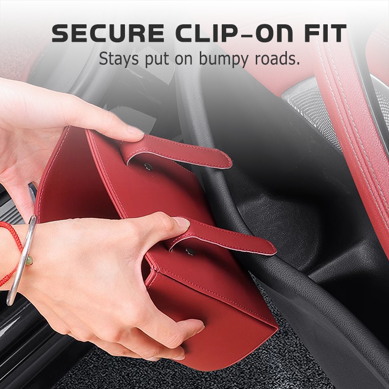 🥳2026 HOT SALE🥳💞50K+ VERKOCHT!🚗🧺 50% KORTING! Lederen autodeur bekerhouder – Brede opening, gemakkelijk bereikbaar voor drankjes en telefoon. Stevige clipbevestiging. Gemaakt van duurzaam PU-leer, sterk & stijlvol. 🛡️✨
