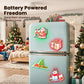 Lichtgevende kerst muurstickers set