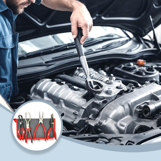 🌞Fris De Lente In Met 50% Korting!🛠️Professionele 4-delige Auto Reparatie Tangenset – Schadevrij & Multifunctioneel