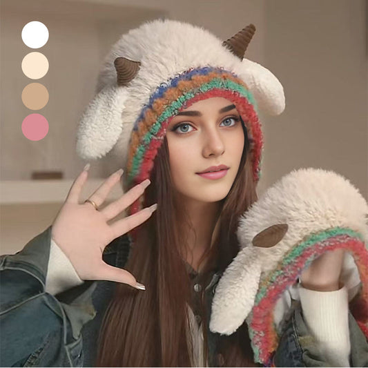 Schattige Pluche Lammetjes Muts met Oorflappen