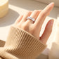 Modieuze Cirkel Ring met Sprankelende Zirkonia