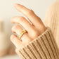 Modieuze Cirkel Ring met Sprankelende Zirkonia