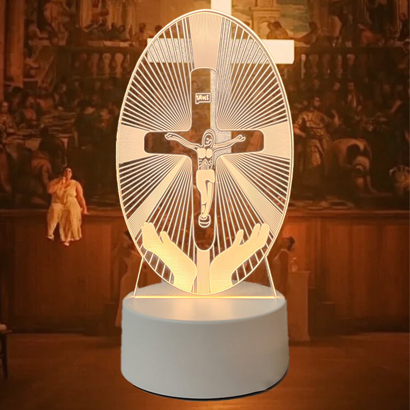 📢📢50% korting!! ⏰Jezus 3D Nachtlampje en Religieuze Cadeaus