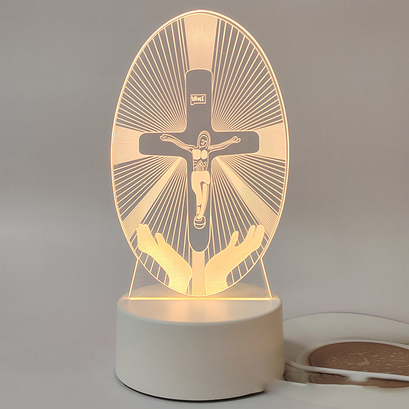 📢📢50% korting!! ⏰Jezus 3D Nachtlampje en Religieuze Cadeaus