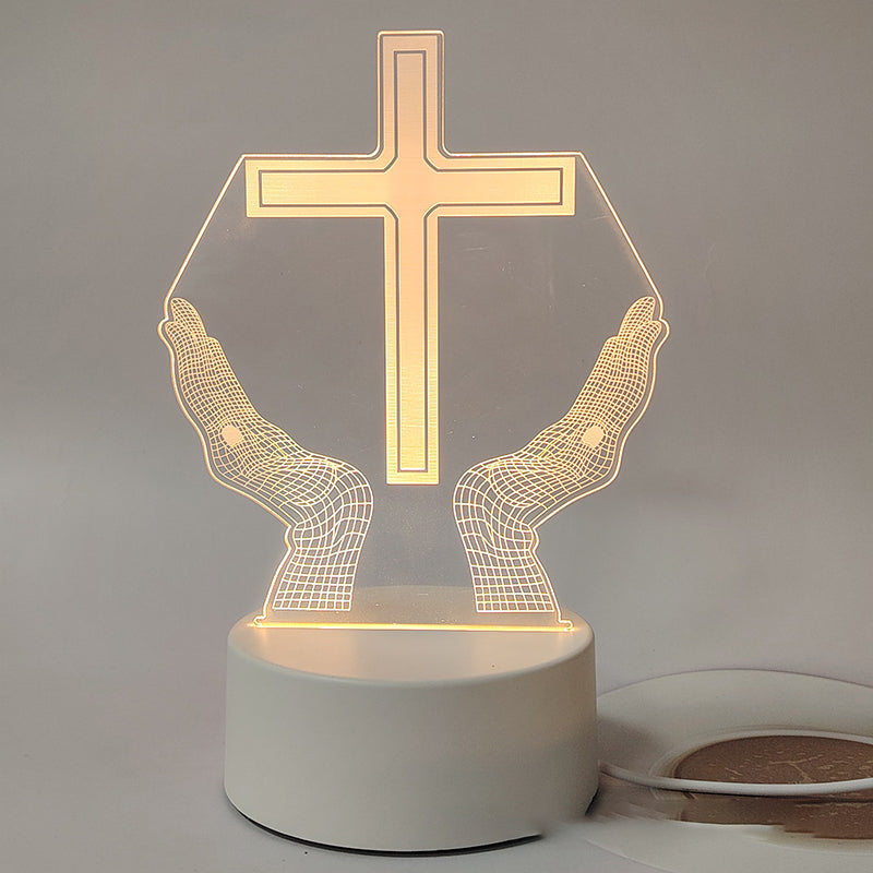 📢📢50% korting!! ⏰Jezus 3D Nachtlampje en Religieuze Cadeaus