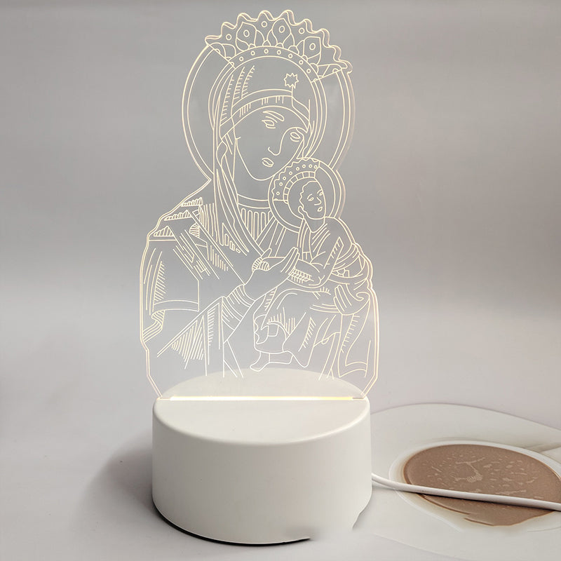 📢📢50% korting!! ⏰Jezus 3D Nachtlampje en Religieuze Cadeaus