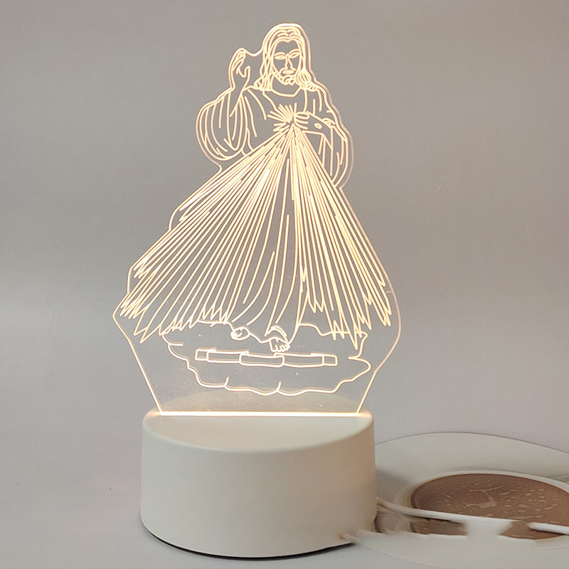 📢📢50% korting!! ⏰Jezus 3D Nachtlampje en Religieuze Cadeaus