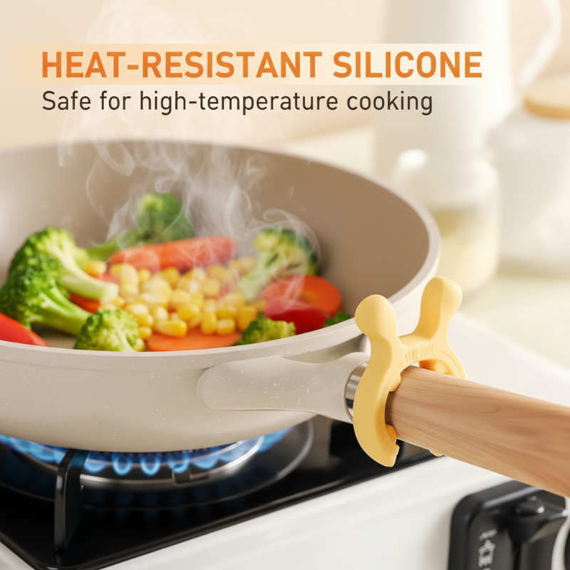 🎄Kerstdeal ALTIJD 50% KORTING!🥄 Multifunctioneel Siliconen Spatelrek voor Pannenhandvatten: Anti-Overkoken + Hittebestendig – Houd Jouw Keuken Schoon！