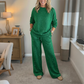 Dames Glitter 2-delige Set: Sweatshirt & Broek
