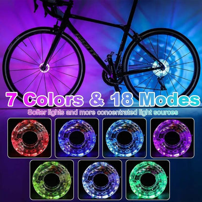 ✨ LED-fietswielnaaflamp voor nachtelijk fietsen