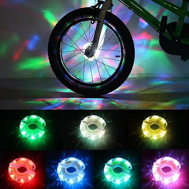 ✨ LED-fietswielnaaflamp voor nachtelijk fietsen