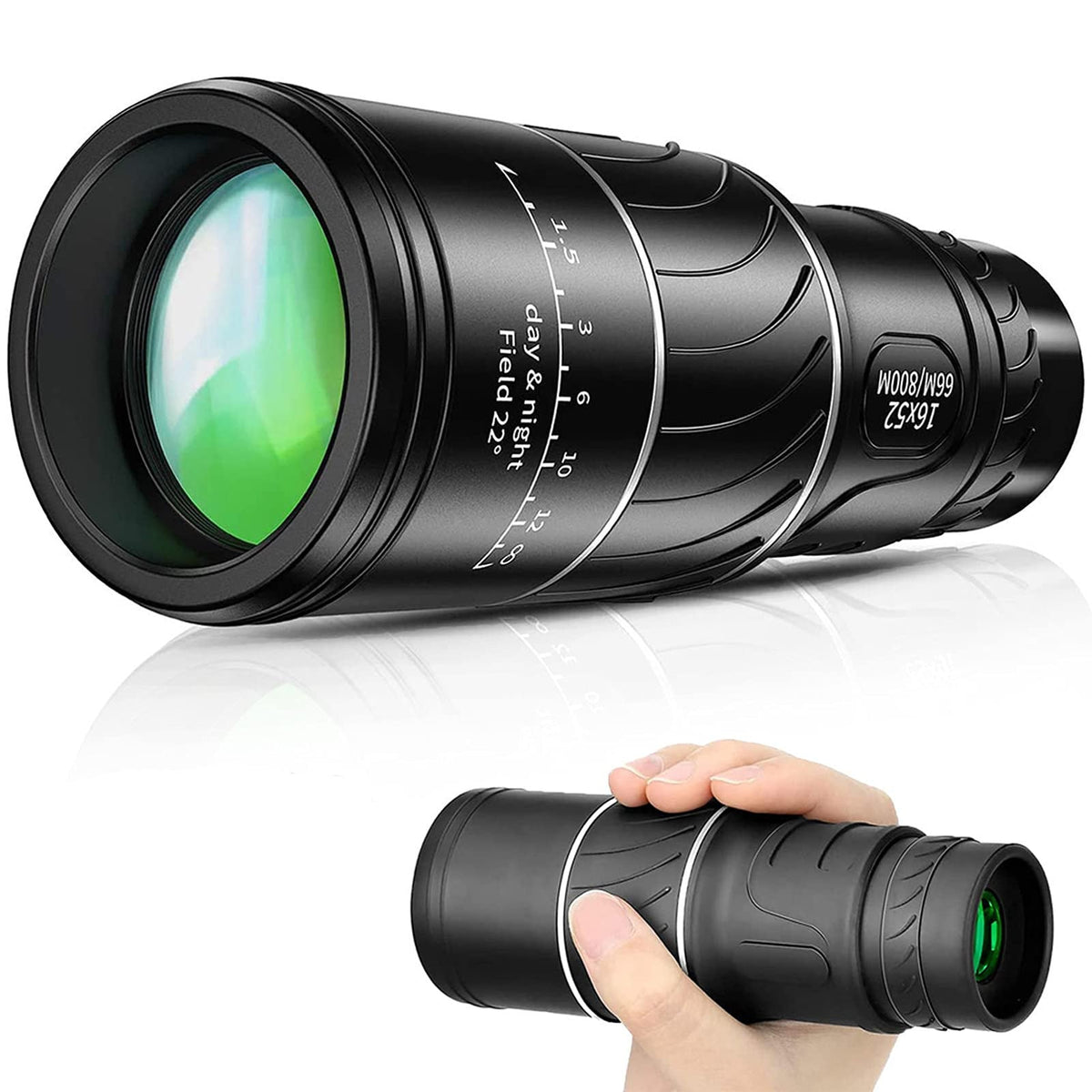 Professionele Monoculair 16X52 - Krachtige Telescoop met Nachtzicht | Hoge Resolutie 8000M Bereik