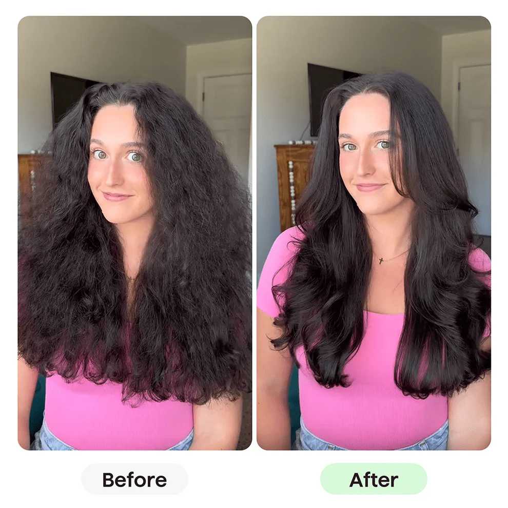 2-in-1 Luchtige Haarstylingkam – Natuurlijk Volume & Gladde Styling in Minuten