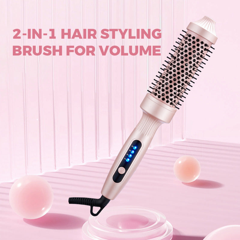 2-in-1 Luchtige Haarstylingkam – Natuurlijk Volume & Gladde Styling in Minuten