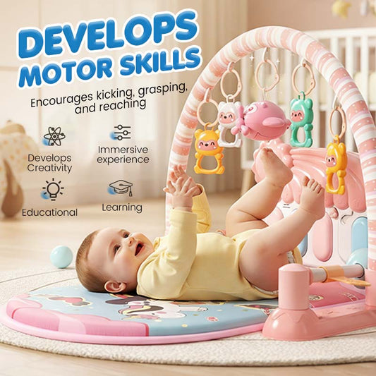 3-in-1 baby speelmat met muziekpiano