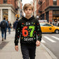 🎅🎄 "67" hoodie voor kinderen – Zacht, trendy en geïnspireerd door de virale meme ⛄👕