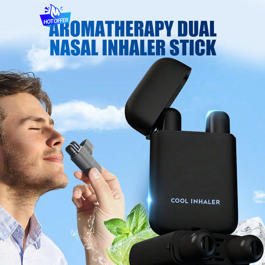 Aromatherapie dubbele neusinhalatorstick❄️Maakt je direct wakker met een diepe ademhaling, verhoogt je concentratie maximaal🚀en verdrijft slaperigheid in seconden.