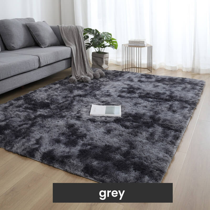 🧶Plush Vloermat Met Kleurverloop - Hoogdichte Faux Fur & Antislip: Perfect Voor Woonkamer/Slaapkamer (Veilig Voor Kinderen!)