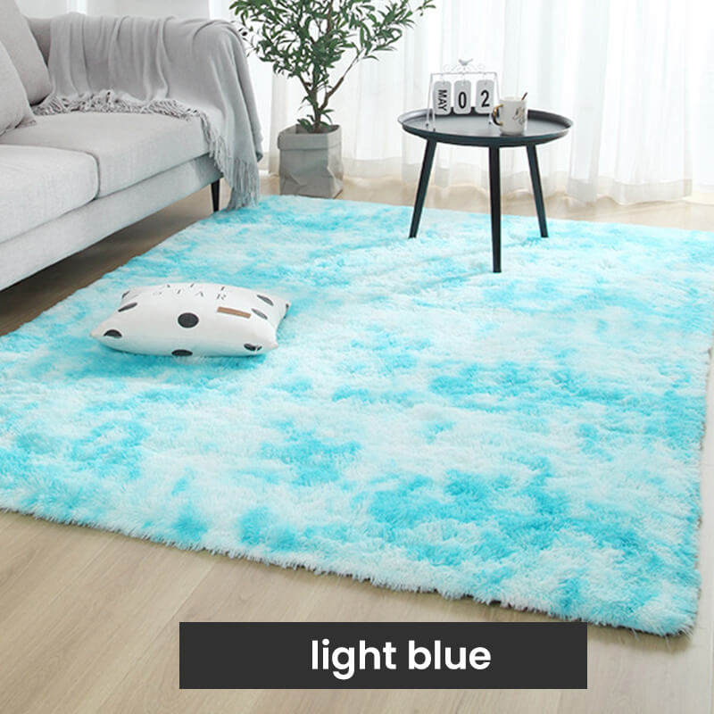 🧶Plush Vloermat Met Kleurverloop - Hoogdichte Faux Fur & Antislip: Perfect Voor Woonkamer/Slaapkamer (Veilig Voor Kinderen!)