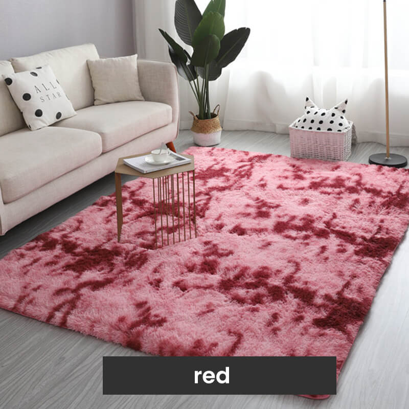 🧶Plush Vloermat Met Kleurverloop - Hoogdichte Faux Fur & Antislip: Perfect Voor Woonkamer/Slaapkamer (Veilig Voor Kinderen!)