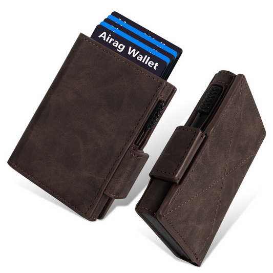 👝Slanke Herenportemonnee Met RFID & AirTag-Slot – Pop-Up Mechanisme & MagneetSluiting: Veilig & Overzichtelijk!