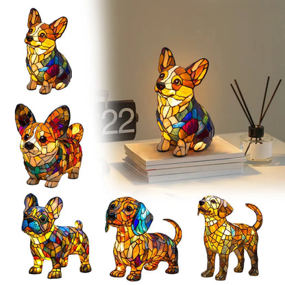 Puppy LED-tafellamp met kleurblokken
