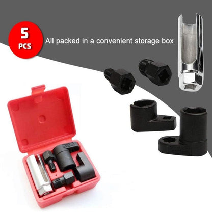 ⏳Tijdelijke aanbieding: 50% korting⏰Set van 5 stuks: offset-dopsleutels en schroefdraadfrezen voor O2-sensoren in auto’s🚗🔧