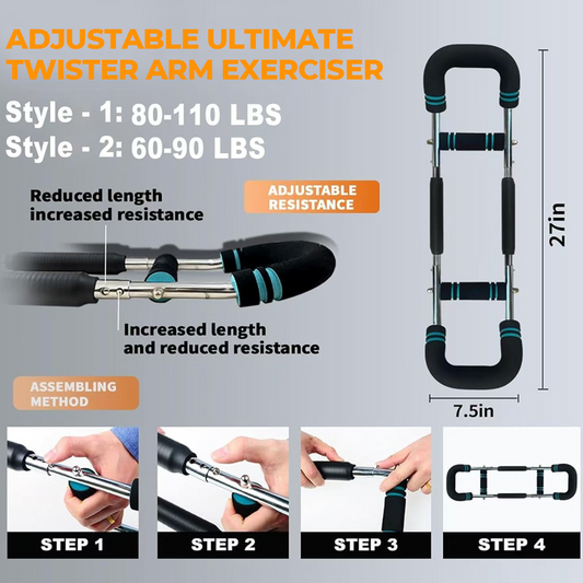 ⏳Tijdelijke aanbieding!💪3-in-1 U-Vorm Armtrainer – Train Kracht Overal & Altijd