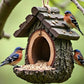 🔥Vogelvoederhuisje voor Buiten met Realistisch Boomstronkdesign Tuindecoratie & Vogelparadijs in één – Trek Meer Vogels naar je Tuin