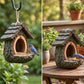 🔥Vogelvoederhuisje voor Buiten met Realistisch Boomstronkdesign Tuindecoratie & Vogelparadijs in één – Trek Meer Vogels naar je Tuin