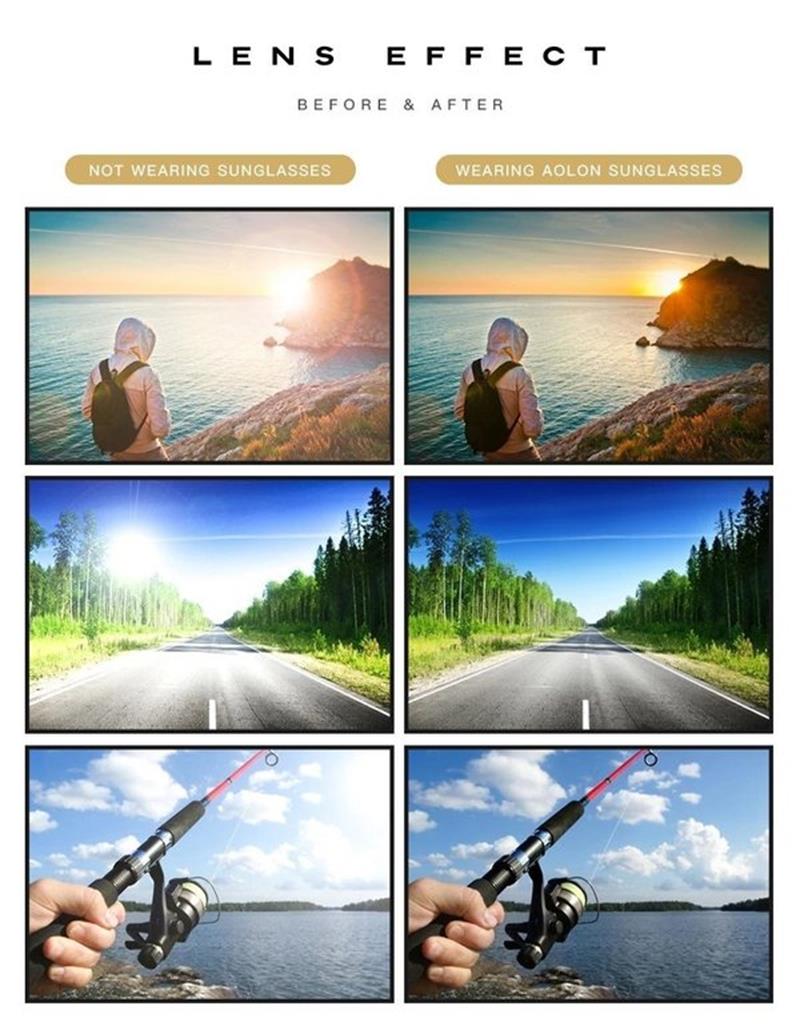 2026 Fotokroma zonnebril met gepolariseerde en antireflecterende glazen