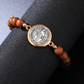 Unisex verstelbare houten kralenarmband van Sint-Benedictus