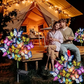 Solar Tuinlampen met Vlindermotief - IP65 Waterdicht LED Tuinverlichting