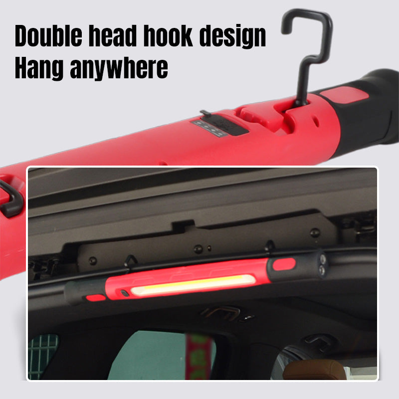🎁 2026 Nieuwe collectie – 50% KORTING 💥 LED werklamp 3000LM met magnetische voet & ophanghaak – 5200mAh batterij – Perfect voor werkplaats, garage of auto – duurzame metgezel voor elke reparatieklus 🔋