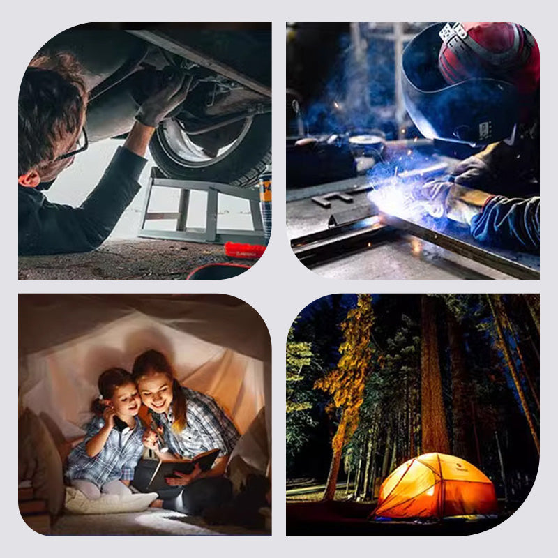 🎁 2026 Nieuwe collectie – 50% KORTING 💥 LED werklamp 3000LM met magnetische voet & ophanghaak – 5200mAh batterij – Perfect voor werkplaats, garage of auto – duurzame metgezel voor elke reparatieklus 🔋