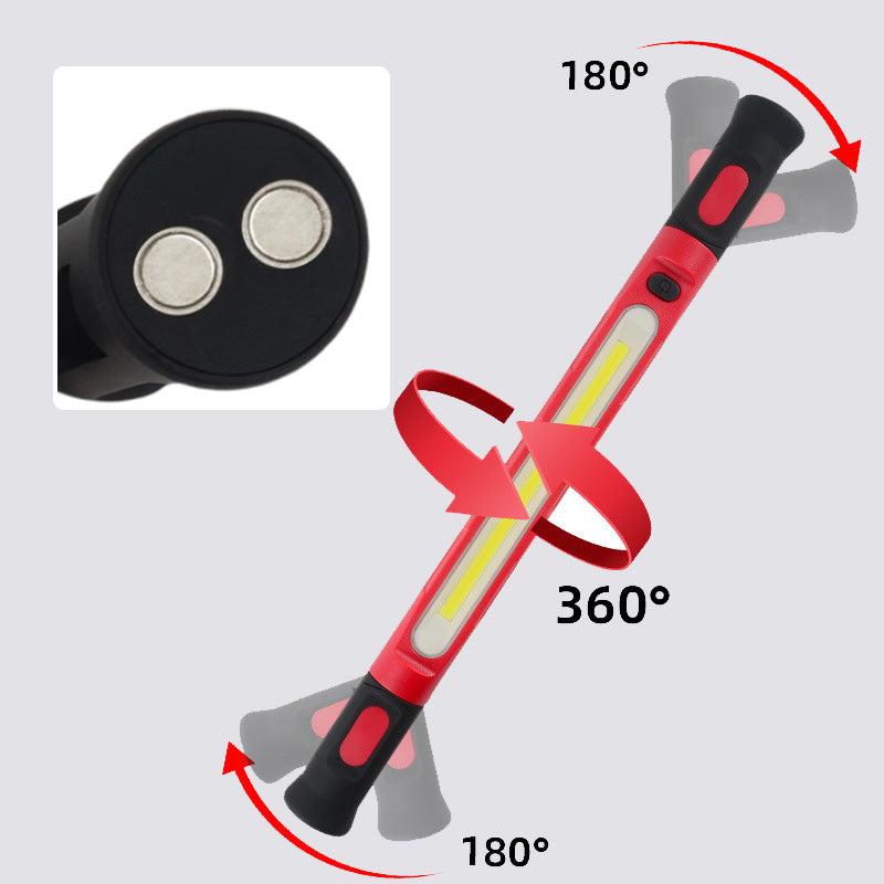 🎁 2026 Nieuwe collectie – 50% KORTING 💥 LED werklamp 3000LM met magnetische voet & ophanghaak – 5200mAh batterij – Perfect voor werkplaats, garage of auto – duurzame metgezel voor elke reparatieklus 🔋