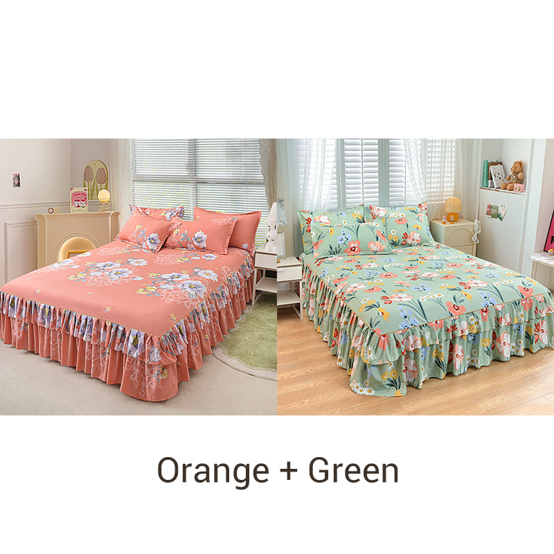 🔈🔈FLASH SALE - 50% KORTING⚡3-delige bedrokset met ruches🛏️