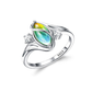 ✨💍Koop 2 Krijg 1 Gratis🔥Geometrische Ovale Maansteen Ring met Zirkonia Accenten – Mystiek, Sprankelend & Tijdloos Elegant🌙✨