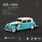 Vintage auto-Bluetooth-speaker met stereogeluid