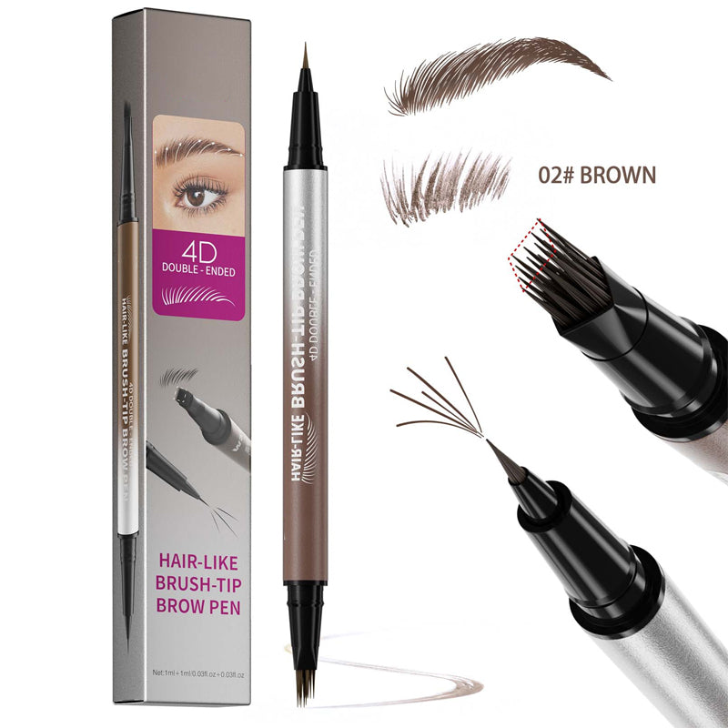🏆Flash Sale⚡Meer dan 50.000 verkocht!💥💕2-in-1 waterbestendige vloeibare wenkbrauwpen