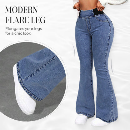 🎁2026 Nieuw binnen 💥👖Dames high-waist stretch flared denim jeans🚀