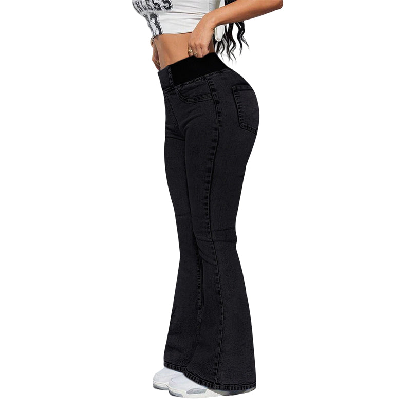 🎁2026 Nieuw binnen 💥👖Dames high-waist stretch flared denim jeans🚀