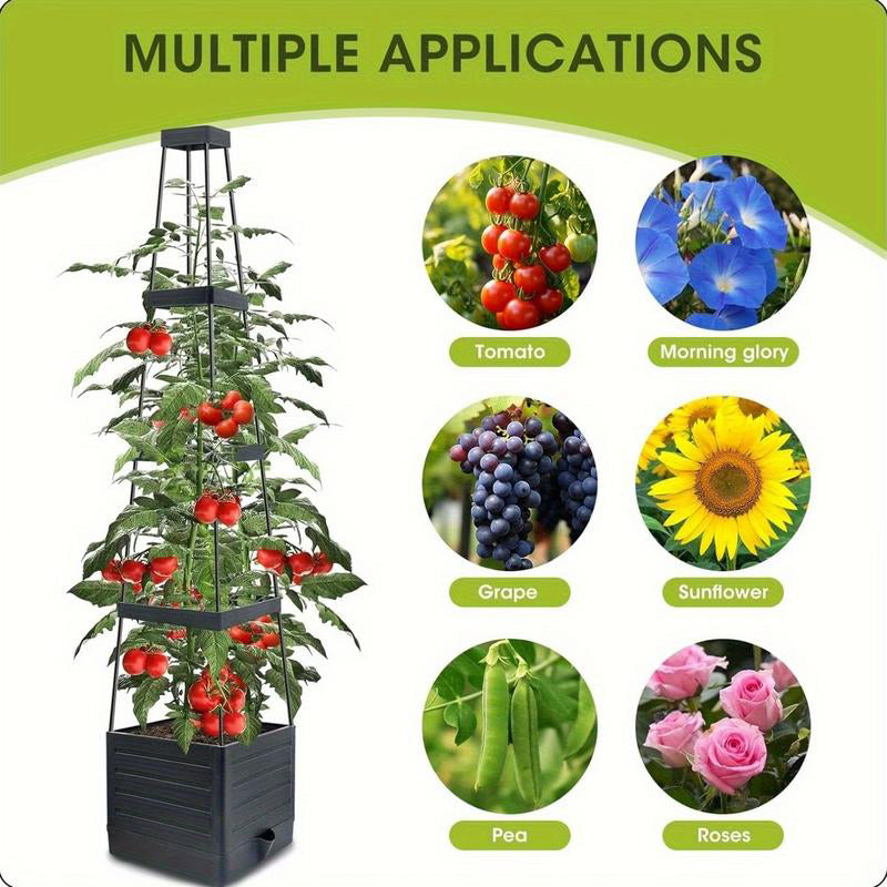 🪴NU 50% KORTING☀️Verhoogde plantenbakken met klimrek voor in de tuin💧