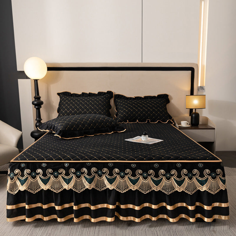 📢📢NIEUW PRODUCT 2026 – 50% KORTING✨Glissed hoeslaken + dekbedovertrek + kussensloop💓🛏️ Vangt de elegantie en het comfort van het moment💫