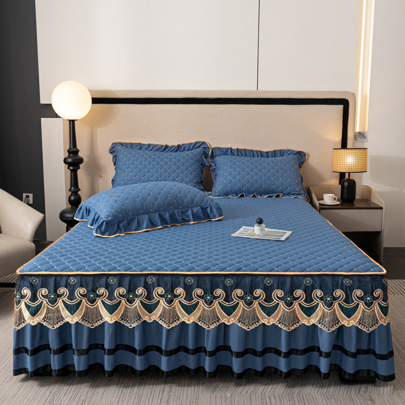 📢📢NIEUW PRODUCT 2026 – 50% KORTING✨Glissed hoeslaken + dekbedovertrek + kussensloop💓🛏️ Vangt de elegantie en het comfort van het moment💫