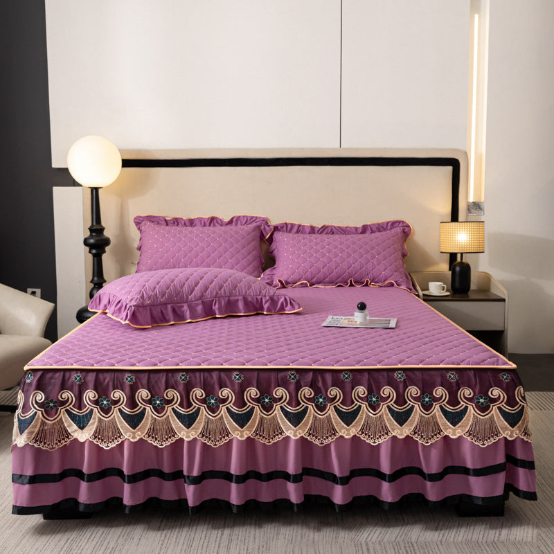 📢📢NIEUW PRODUCT 2026 – 50% KORTING✨Glissed hoeslaken + dekbedovertrek + kussensloop💓🛏️ Vangt de elegantie en het comfort van het moment💫