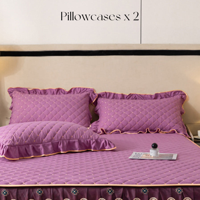 📢📢NIEUW PRODUCT 2026 – 50% KORTING✨Glissed hoeslaken + dekbedovertrek + kussensloop💓🛏️ Vangt de elegantie en het comfort van het moment💫