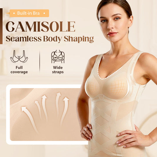 🎁2026 Nieuw binnen 50% KORTING💥✨Naadloze body shaping camisole met ingebouwde beha